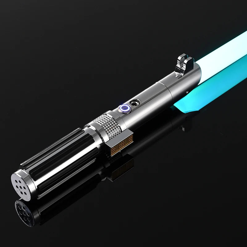Metal Handle RGB Cosplay Double-edged Lightsaber Sword 16 Colors Change LED Switchable Sound And Light For Boys Girls Gift