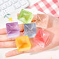5/10Pcs Ice Cube Shaped Fidget Toy Square Stress Relief Ball Squishy Squeeze  Anxiety ADHD Stress Relief Sensory Adults Toys