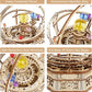 Robotime Music Box 3D Puzzle Wooden Model Kits Mechanical Building Construction Craft Kits Laser Cut Jigsaw Starry Night for Adults