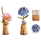 Rolife Wooden Flower 3D Puzzle - Blue Hydrangea/Lotus DIY Artificial Flower Model Building Craft Kit for Home Decor Holiday Gift for Lovers Girls(TW141/151)