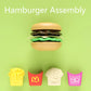 Children Hamburger Pretend Play Kitchen Toy Set – Sandwich & Fries