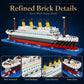 4404PCS Titanic Building Blocks Cruise Ship Mini Assemble Bricks Model Toys Kits Desktop Decoration Ornaments Gifts For Adults