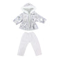 Silver Down Jacket Clothes Set For 18 Inches American Dolls Warm Coat Pants Suit For 43CM Baby New Bron&OG Girl,Russia DIY Dolls