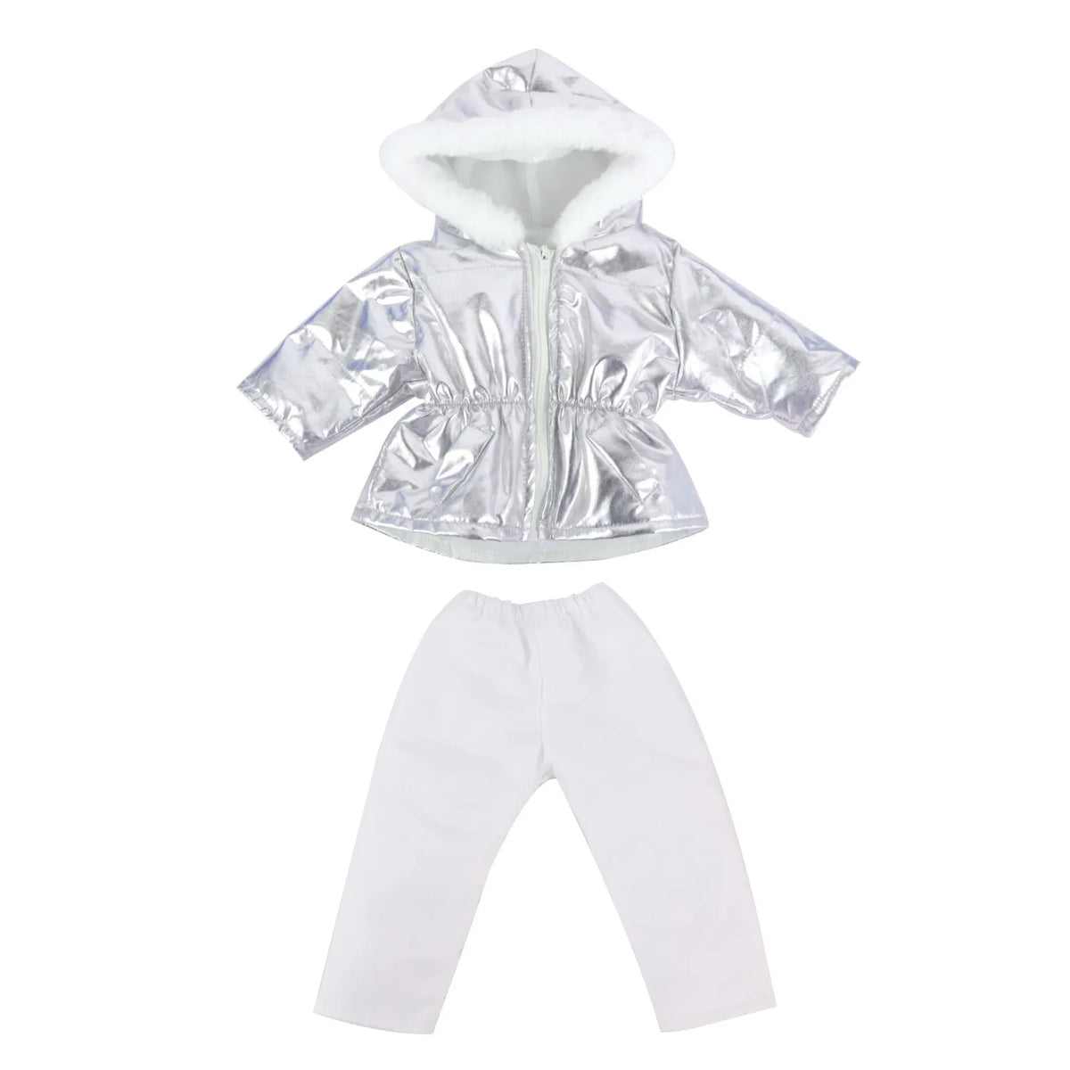 Silver Down Jacket Clothes Set For 18 Inches American Dolls Warm Coat Pants Suit For 43CM Baby New Bron&OG Girl,Russia DIY Dolls