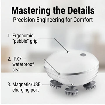 2-in-1 Electric Scalp Cleaner & Pet Massager – Deep Vibration Brush for Hair Wash & Pet Relaxation, Rechargeable & Easy to Clean
