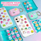 School supplies: plush fabric stickers in pastel colorssoft squishy texture ideal for classroom incentives gift baskets and kid