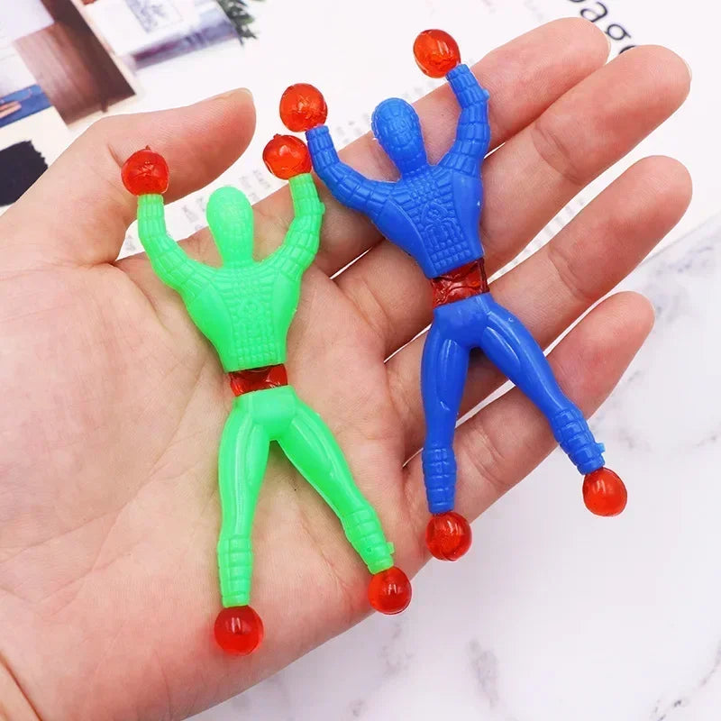 5-50 Pcs/set 9cm Sticky Toy Window Men With Sticky Hand Toys Color Plastic Suitable Feet For Adult