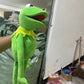 Kermit Frog Hand Puppet Doll Schoolbag Green Plush Toy Big Abdominal Language Performance Props