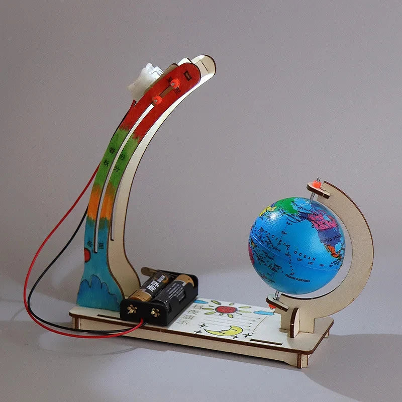 DIY STEM Science Kit Earth Day Night Cycle Simulation Model Homeschool Teaching Aid Kids Educational Toy Gift for Boys Girls