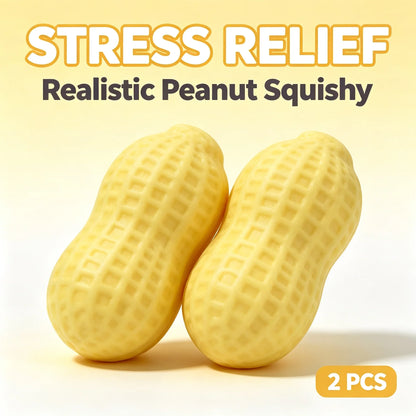 Peanut Stress Ball Crunchy Squeeze Ball Squishy Toy, Buttery-Soft Feel Fidget Toy ASMR Sensory Anti Stress Toys For Adults, Birt