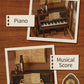 CUTEBEE DIY Book Nook Miniature Dollhouse Booknook with Touch Light Dust Cover Bookshelf Insert for Decor Gifts Secret Rhythm