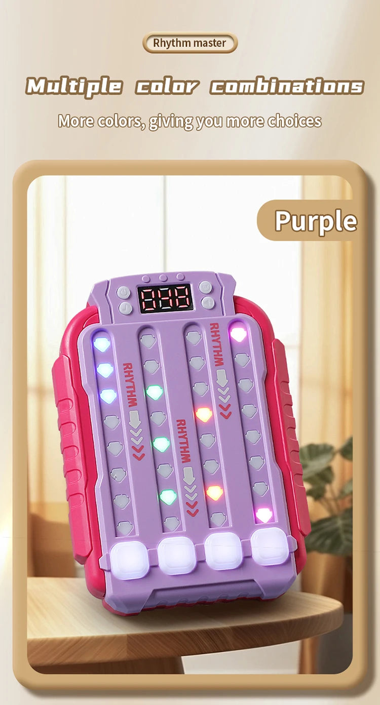 Music Rhythm Press Puzzle Toy Decompression Concentration Training Game Safe Fidget Toy for Kids Boys Girls Birthday Gift