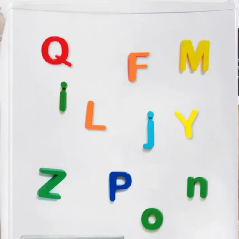 Magnetic Plastic Alphabet Fridge Stickers Early Educational Learning Spelling Counting Toys for Baby Toddlers