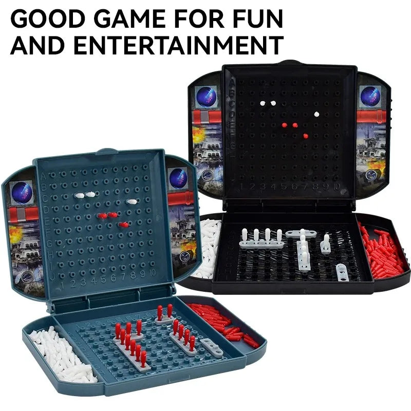 Children's Fun Battleship and Sea Ship Game Chess Simulation Land Military Strategy Naval Battle Chess Two Player Battle Toy