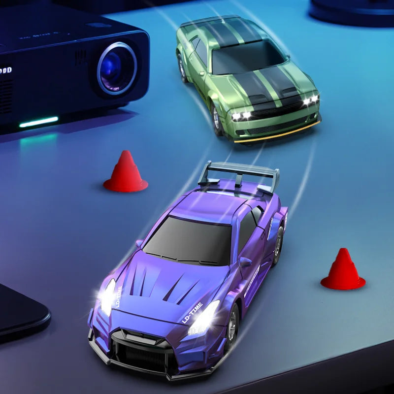Mini 1/64 4WD RC Drift Car High Speed Remote Control Off-Road Racing Vehicle Desktop Pocket Drifting Car Toys Children Boy Gifts