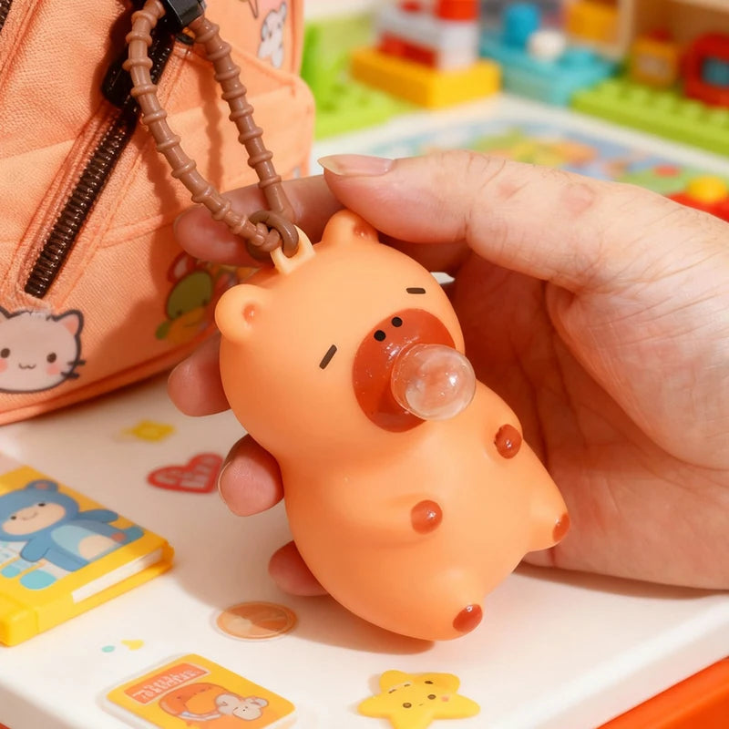 1PC Creative Capybara Doll Spit Bubble Fidget Decompression Pinch Toy Relieve Stress Children Fun Squeeze Interactive Toys Gift