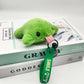 1pcs Green Frog Plush Toy Cute Pendant Kawaii Key Pendant Fashion Bag Pendant Suitable as an Easter Gift for Family and Friends