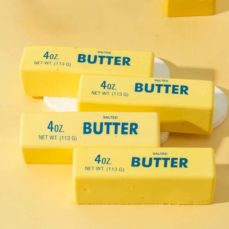 Butter Stick Soft Slow Rise Toy Stress Relief Slow Rebound Fidget Cheese Stick Kids Squeeze Elastic Prank Toy Birthday Gift