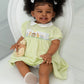 NPK 24inch Mila Dark Brown Skin Reborn Toddler Girl Doll Happy Baby Rooted Hair High Quality Collectible Art Doll