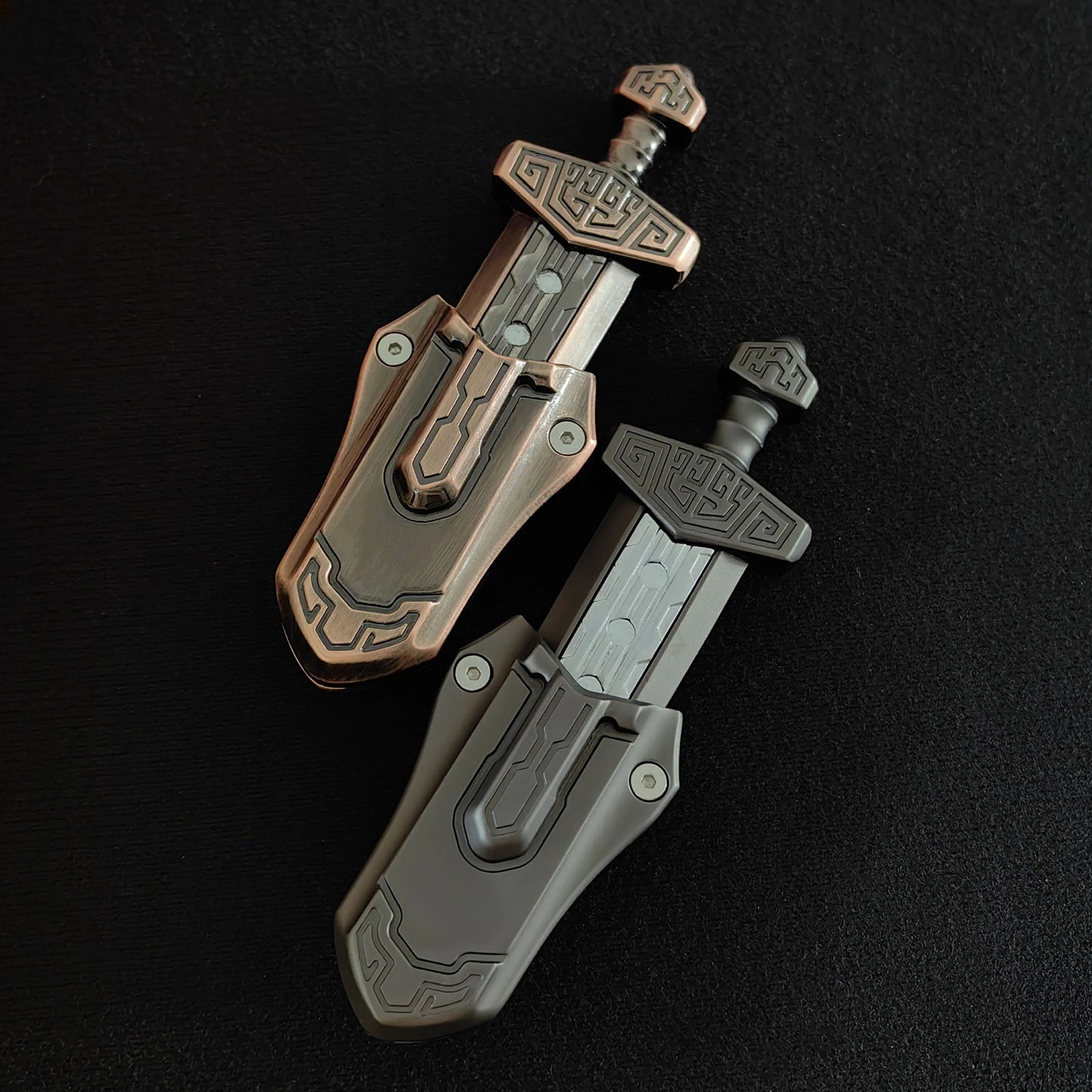 EDC Sword Decompression Toys Fidget Sliders Fidget Toys Stress Relief for Adults Magnetic Metal Toys Anti-Anxiety Office