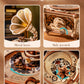 ROKR Wooden 3D Puzzle Diva Gramophone Music Box Mechanical Model Building Kit for Home Decor Holiday Gift for Adults Teens Friends