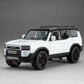 1:32 Prado SUV Car Model Toys Alloy Die-casting Pull Back 6 Doors Opened Sound Light Off-road Vehicle Gifts for Kids Collection