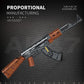 In stock Reobrix 77005 Military AK47 Building Block Gun with Shooting Function, Assembled Model, Educational Toy for Boys (Battl