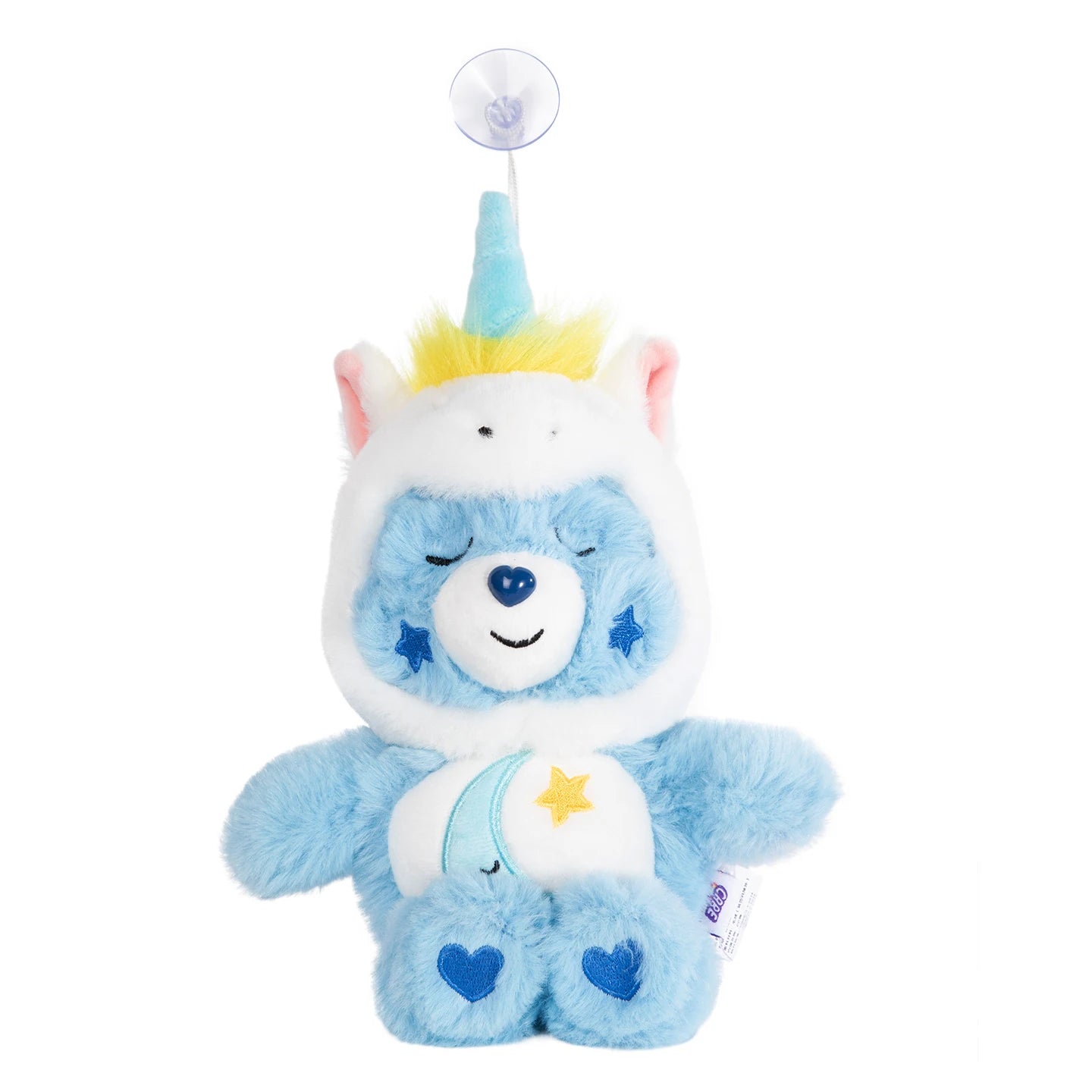 Care Bears 20cm Unicorn Hood Plush Suction Cup Ornament Wall Car Mirror Hanging Decor Cute Kawaii Stuffed Bear Toy Gift for Kids