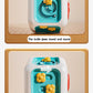 Baby Busy Board Cube Montessori Sensory Toys for Toddler Educational Learning Activities Travel Toy Lock Box Fine Motor Skill