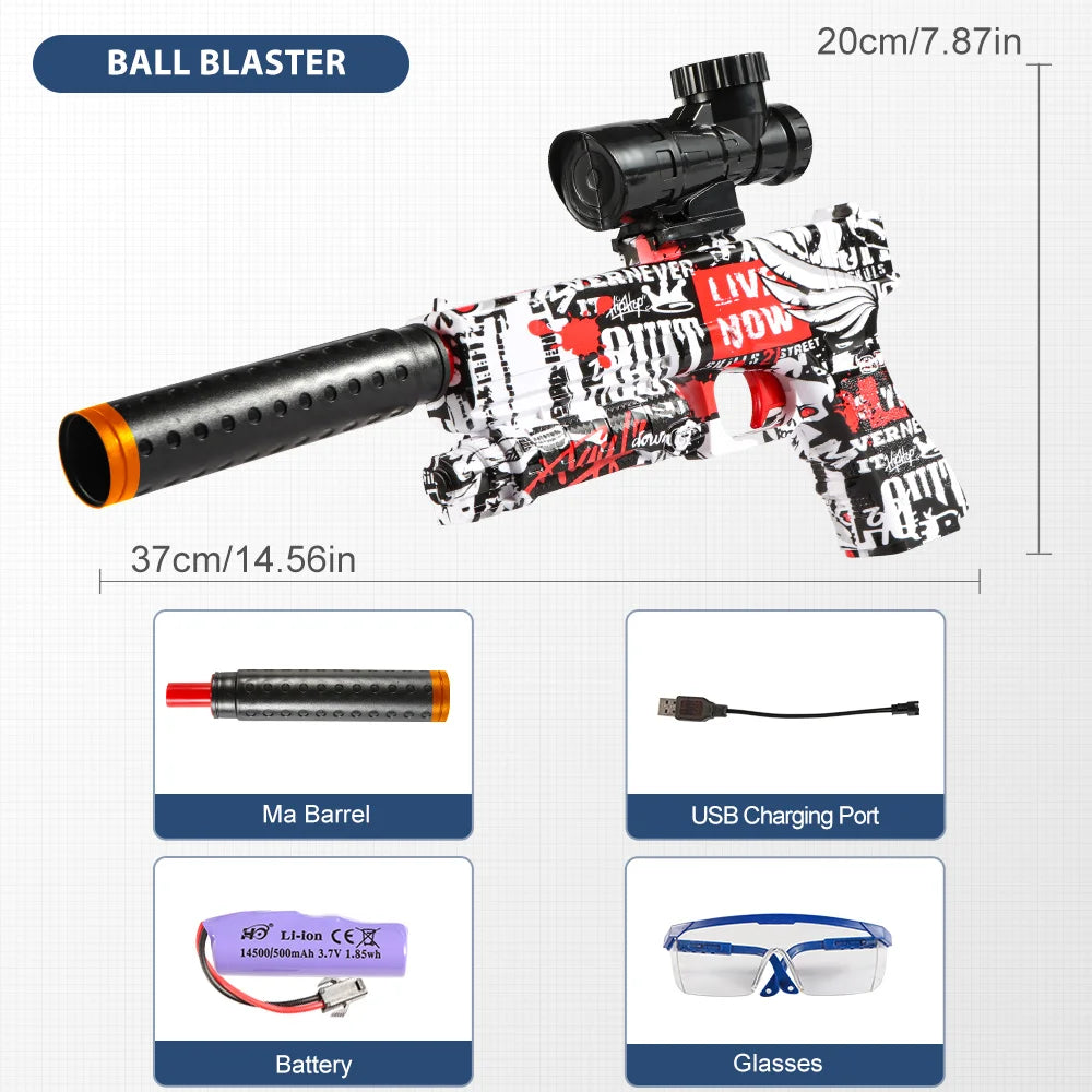 M416 Electric  Blaster Gun Toys, Rechargeable, Automatic Outdoor Toys for Team Activities, Perfect Gift(Bullets Excluded)