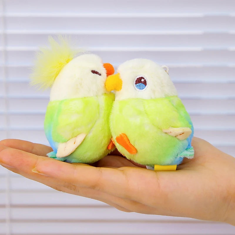 Genuine Licensed Love Parrot Creative Pendant Magnetic Pendant Plush Keychain Couple Style Girls' Backpack Decoration Love Gift