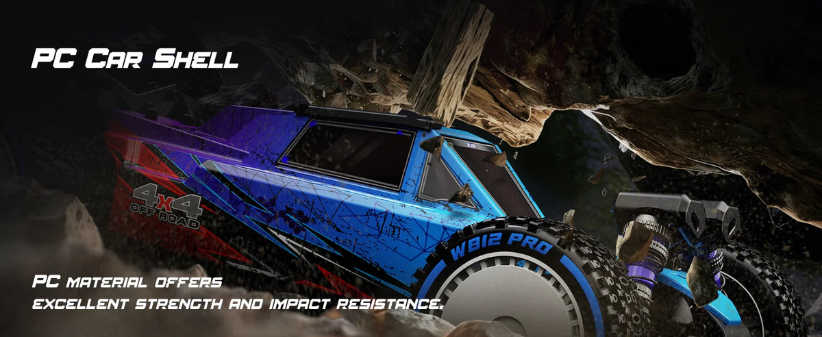 JIUSI 1/12 4WD WB12 Pro Rc Car 4x4 Off-Road Rc Truck Brushless 3600KV 80km/h High-Speed 2.4G Remote Control 3S 35C 2200mAh Toy Car Rc Cars For Adults Local Shipping From US