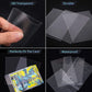100-1000Pcs Card Sleeves Transparent Cover Clear Cards Holder For Board Playing Game ID Trading Protector Folder Photo Pouch