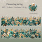 200cm/Roll PET Tape Flowers Four Seasons Series Plant Landscaping Handbook DIY Material Loop Sticker