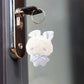 1/2Pcs Mini Angel Bunny Plush Keychain Cute Soft Rabbit Stuffed Toy Hanging Pendant Kawaii Gift for Girls