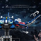 Mechanical Shark Building Set, Sea Life Crocodile Parrot Mantis Frog Manta Ray Building Blocks Light, Animal Toys Gift for Kid
