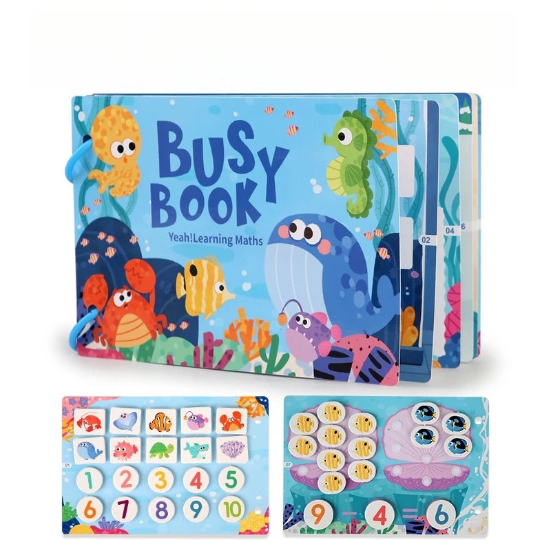 Montessori Baby Busy book My First Quiet Book Paste Early Learning Education Ty Children Toy Matching Game for Babies 2 3 Years