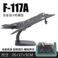 American Nighthawk F-117A Stealth Combat Aircraft Model Simulation Alloy Aircraft Children's Toy Fighter Model Wall Ornament