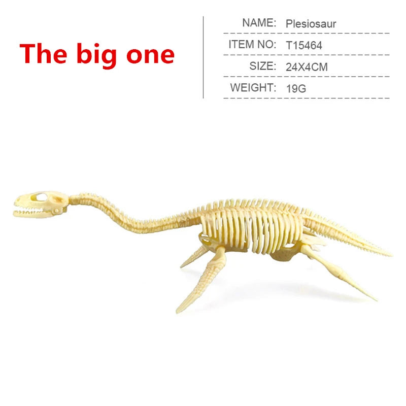 12pcs/set Jurassic Dinosaurs Skeleton Model Archaeology Tyrannosaurus Pterosaur Home Decoration Toys For Christmas Gifts