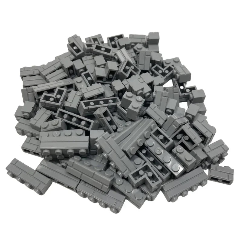 120Pcs Building Block Simulation City Wall Brick Building Block Model Building Accessories Castle Construction Children's Toys