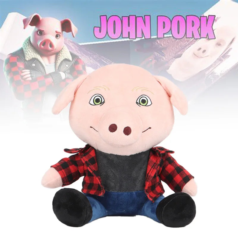 The Funny John Pork Stuffed Doll Funny Popular Video Peripheral Plush Doll Room Decoration Pillow Friends and Children Gift