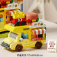NEW DIY Coffee Car Buns Food Truck Ice Cream Store Flower Street View Building Blocks Kit Bricks Model Toy