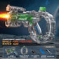 Gatling Rotating Electric Water Gun with Light-Up High Speed Continuous Shooting Powerful Water Blaster Summer Outdoor Toy