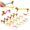 Cute 6/12PCS Stretchable Dog Toy Telescopic Spring Animals Sensory Stress Relief Durable Squeeze Interactive Pet Puzzle Toy