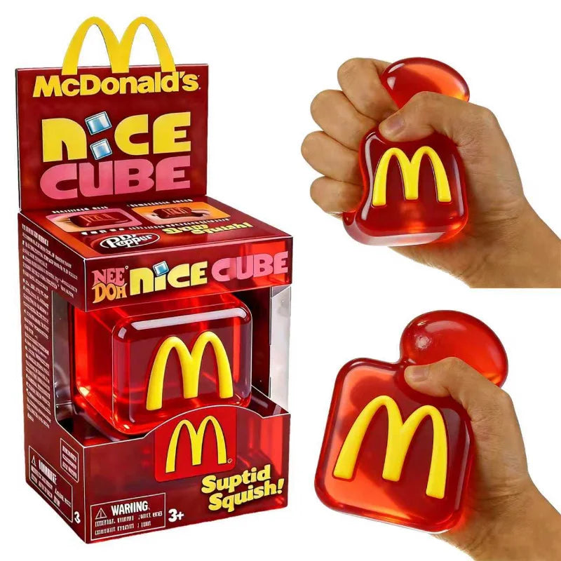 Needoh Nice Cube Sensory Fidget Squish Cube Portable Stress Reliever Anti-Anxiety Focus Toy Gift