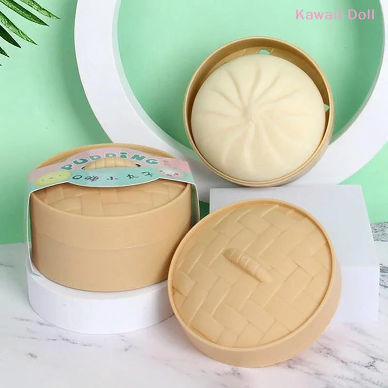 [DO]Steamed Stuff Bun Anti-Stress Dumpling Squishies Ball Fidgets Toy Soft Slowing Rebound Foam Ultra-Soft Decompression Toy[DO]