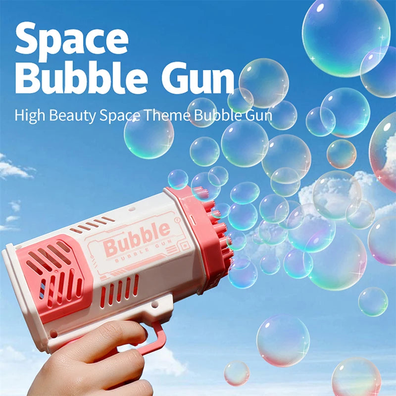 40 Hole bubble toys Launcher Handheld Portable Electric Automatic Bubble Gun Party Birthday Gift Toy(without Bubble Water)