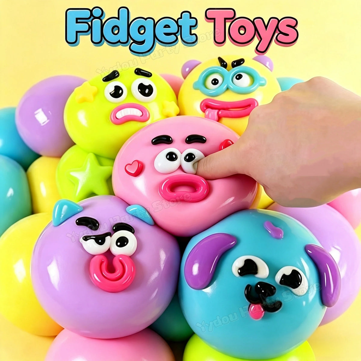 2026 NEW Smushers Squishy, Curiosities Dog Face Swap Squishy Toys, Soft Moldable Cute Slow Rise Squeeze Toy Adult Gifts Fun Toy