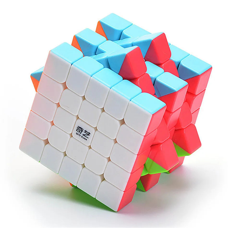 [ECube] Qiyi 5x5 Cube Qizheng S 5x5x5 Magic Professional Speed Cube Stickerless  Anti-stress Toys for Children Cubo Magico Gifts