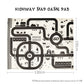 130*100cm Road Mat Children Traffic Car Map 83*58cm Educational Toy Road Plastic Carpet Playmat For Mats City Kids Toys Games